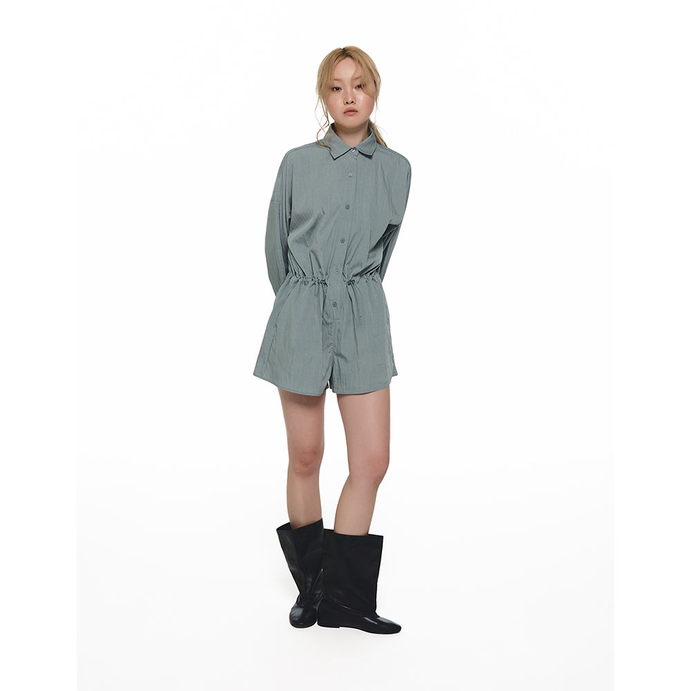 白RO(BAEKRO) Baekro Jumpsuit Dusty Green