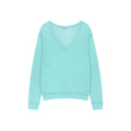 白RO(BAEKRO) Sheer Deep V-neck Long Sleeve, Mint