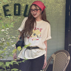 TWEE [Eunchae PICK] Awesome pigment printing overfit short sleeve t-shirt