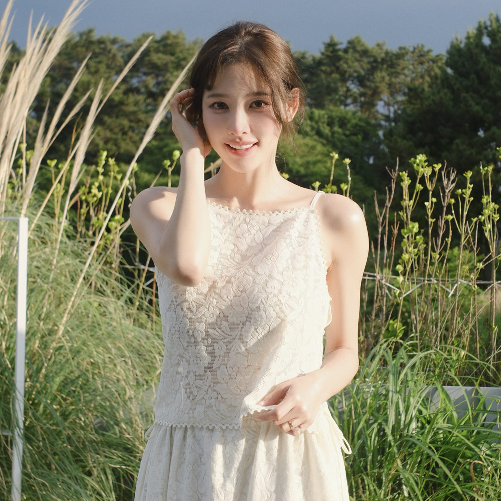 TTUDEMENT CROCHET KNIT SLEEVELESS TOP_WHITE