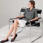 PLEATSMOOD Essen collar pleated shirt_charcoal