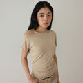 MMM Draped T-shirts_Beige