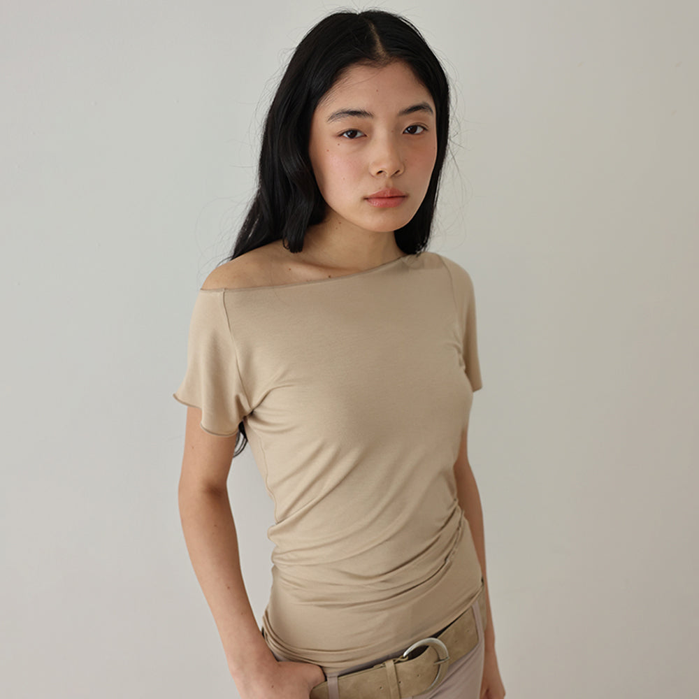 MMM Draped T-shirts_Beige