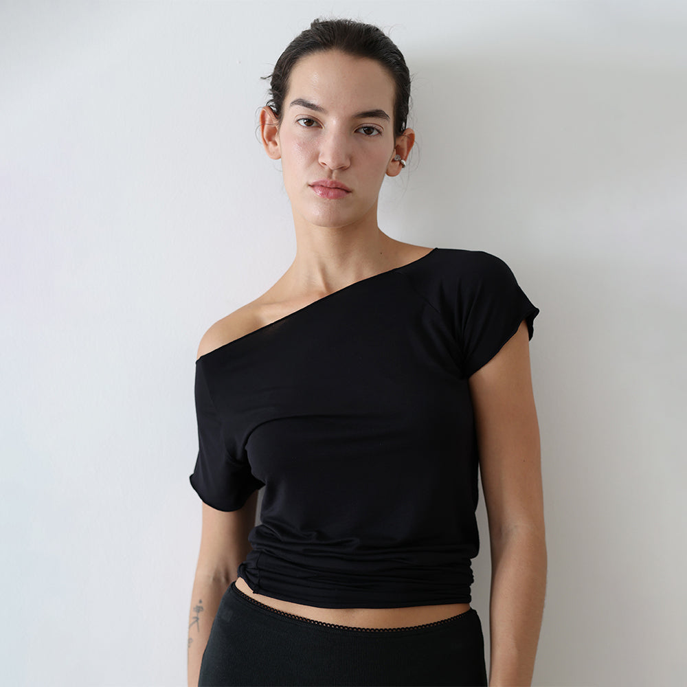 MMM Draped T-shirts_Black