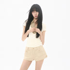 MIRECO LAYERED COLLAR T LEMON BUTTER