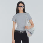FRANTICSERVICE Classic Basic T-Shirt - Gray