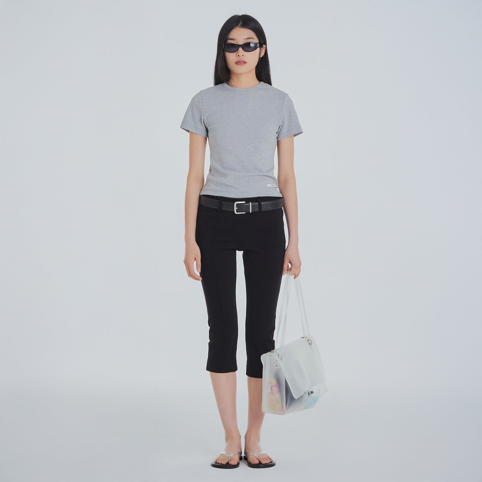 FRANTICSERVICE Classic Basic T-Shirt - Gray