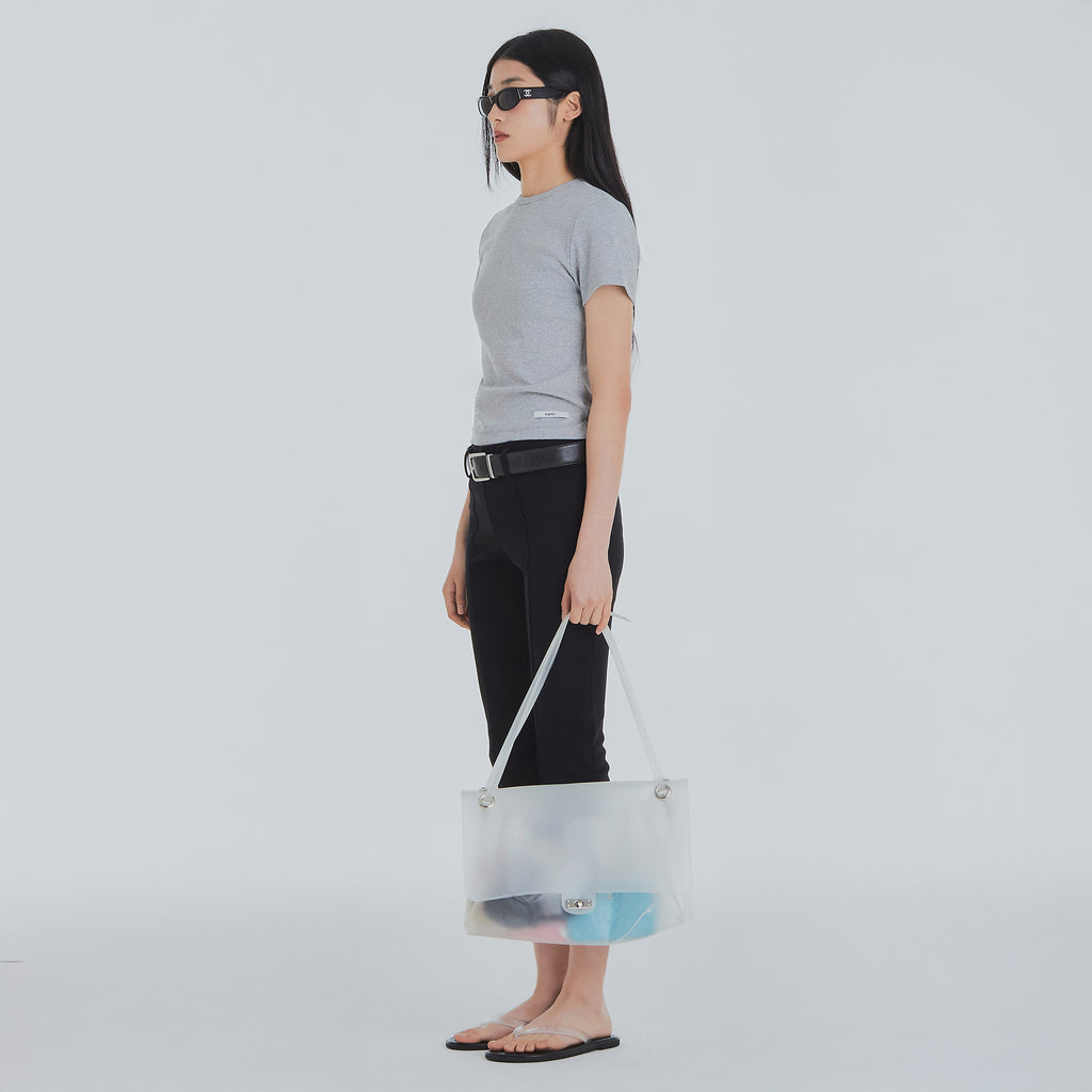FRANTICSERVICE Classic Basic T-Shirt - Gray