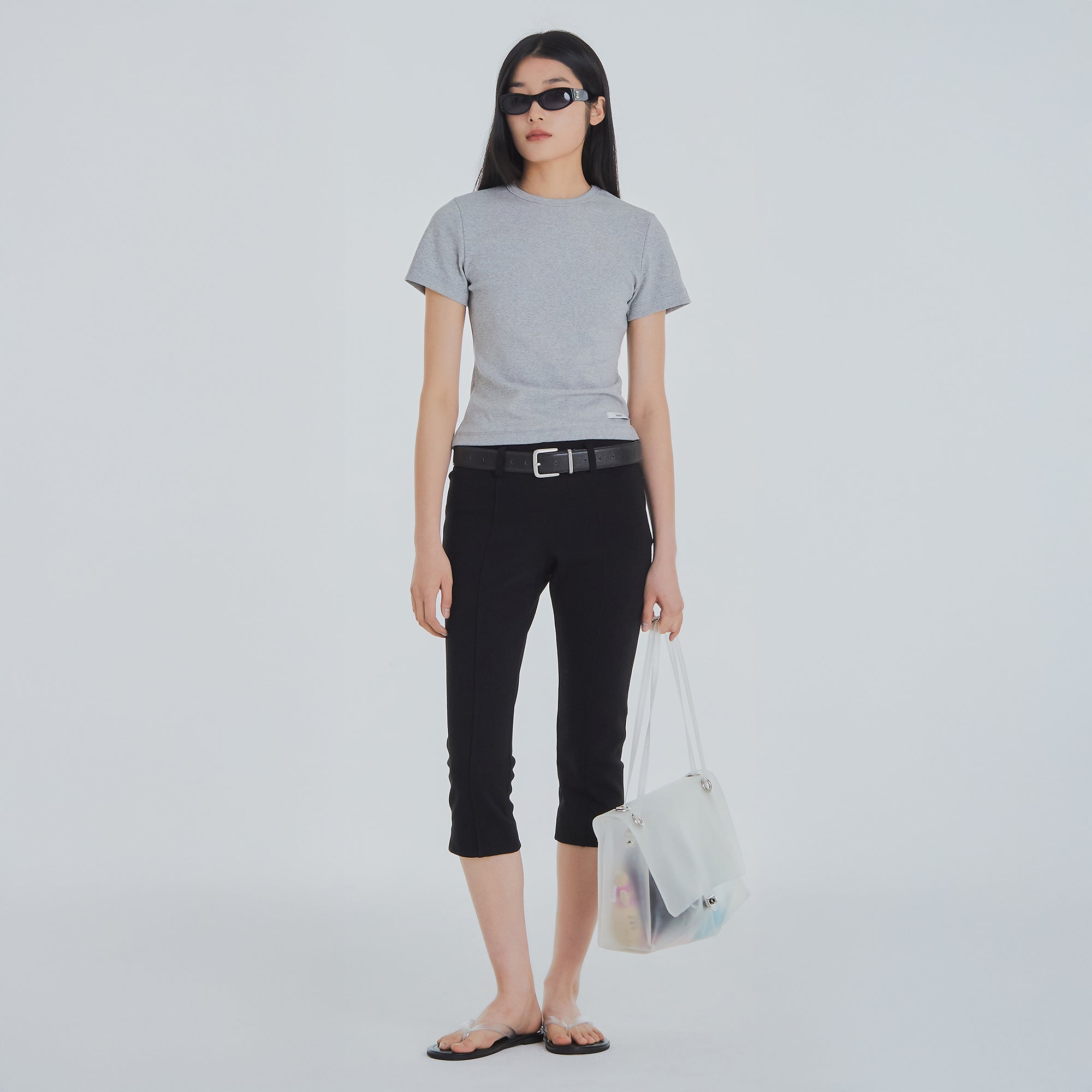 FRANTICSERVICE Classic Basic T-Shirt - Gray