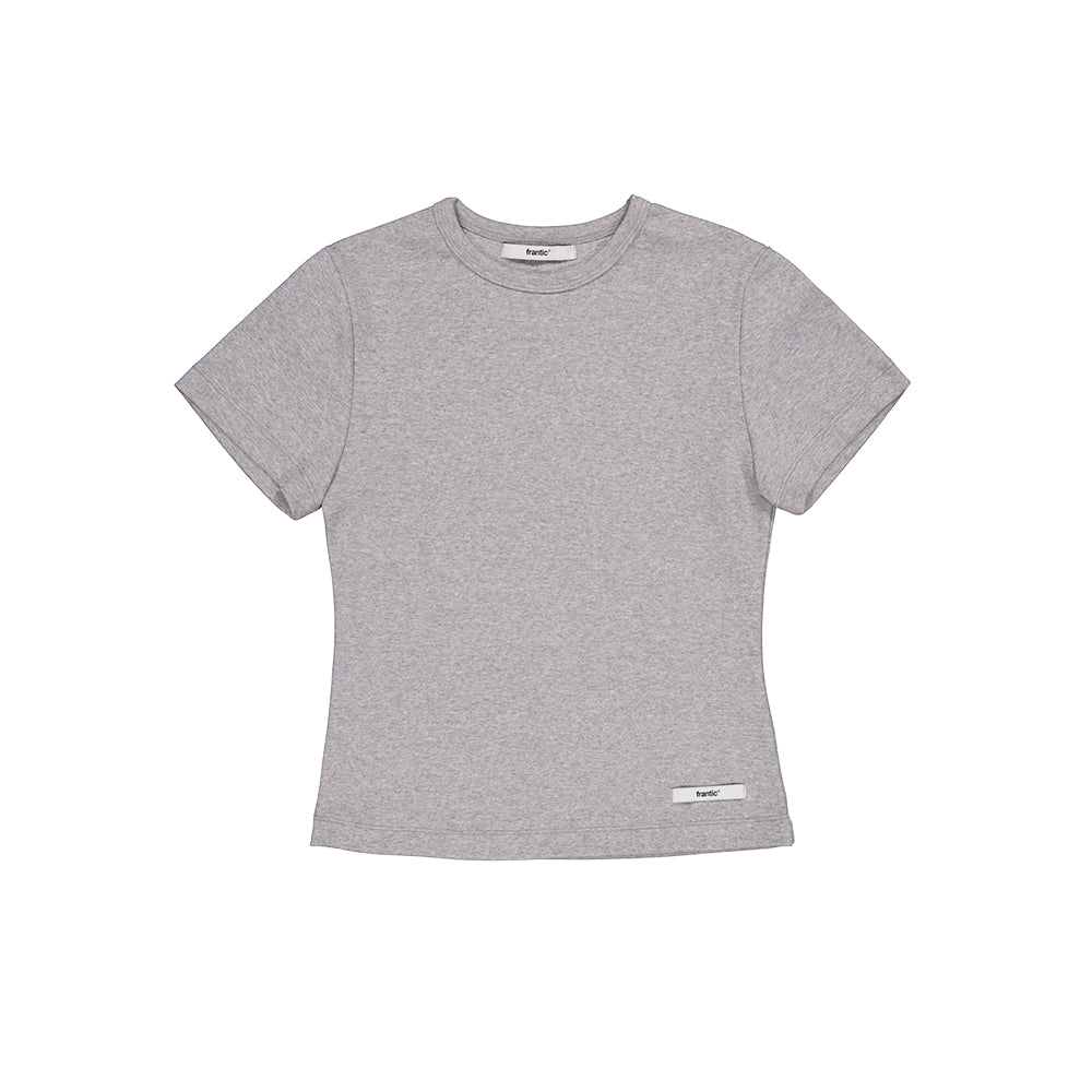 FRANTICSERVICE Classic Basic T-Shirt - Gray