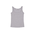 FRANTICSERVICE Classic Square Neck Sleeveless - Gray