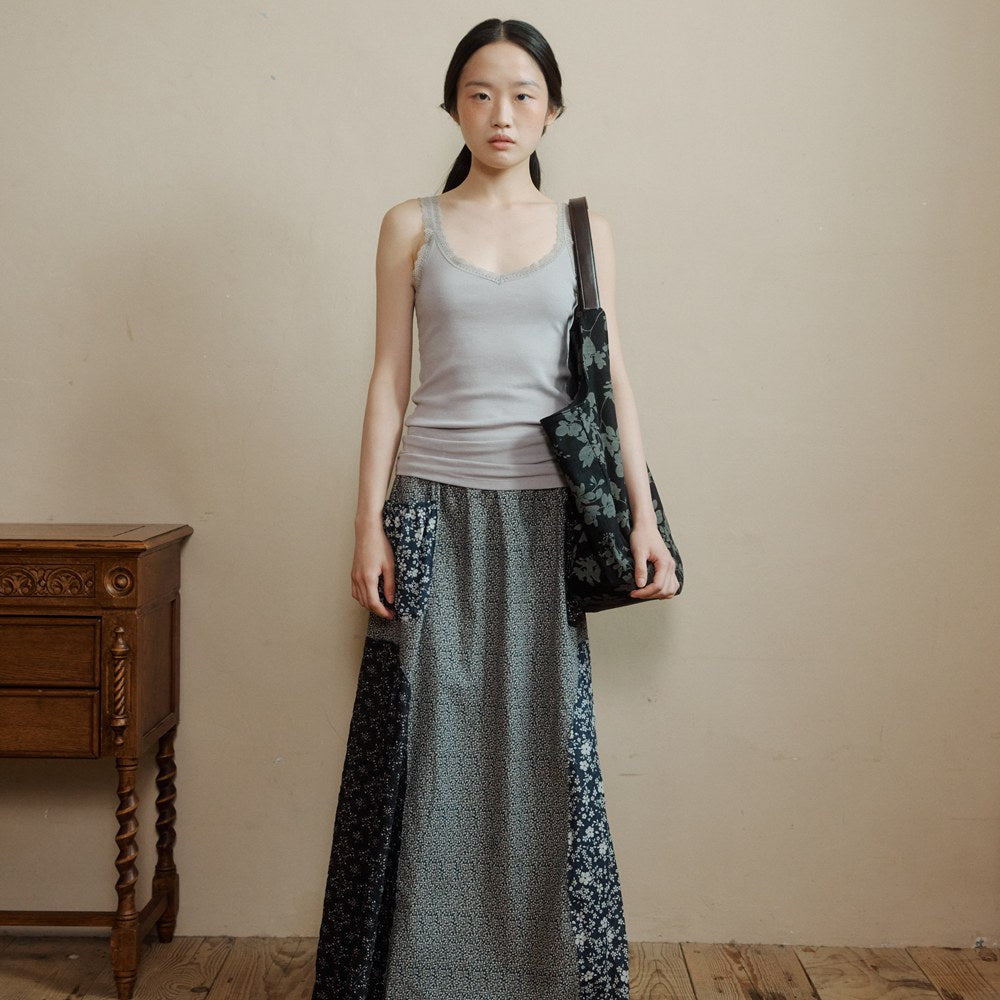 colocynth Posi Lace Sleeveless Lilac