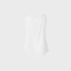 TEAK COWL NECK COTTON BLOUSE (SILVER GRAPE)