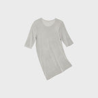 TEAK VISCOSE DRAPE TOP (SILVER)