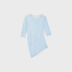 TEAK VISCOSE DRAPE TOP (BLUE)
