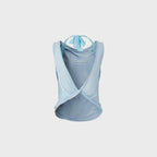 TEAK TIE-NECK SLEEVELESS TOP (BLUE)