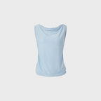 TEAK TIE-NECK SLEEVELESS TOP (BLUE)