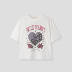 GNOHNOEY [3rd] Wild Heart Pigment Printing Tee (Ivory)