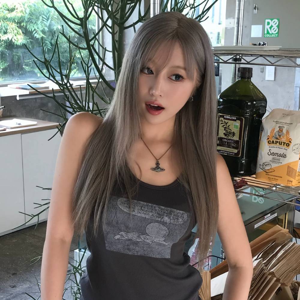 LUCKY CHOUETTE [CASPER X CHOUETTIES] Casper Graphic Sleeveless T-Shirt (dark grey) LATAX26960GYD