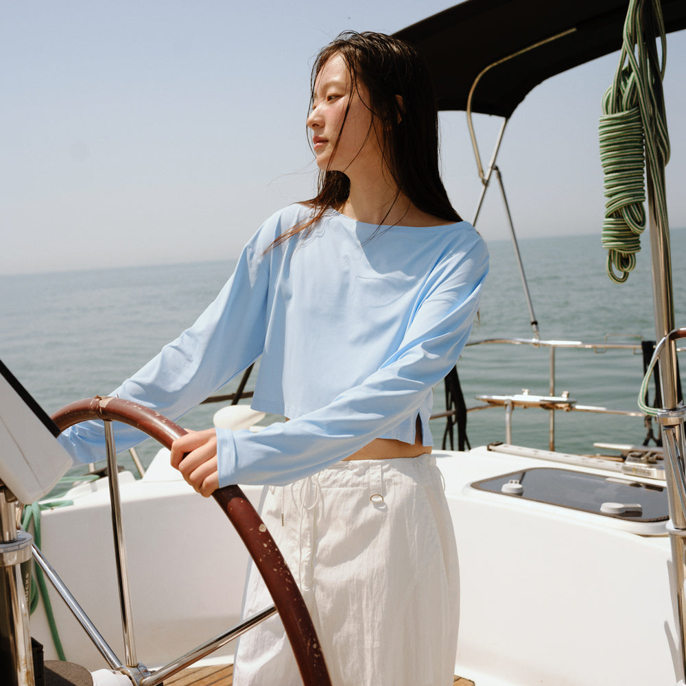 URAGO Cover up nylon t-shirt_3colors