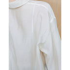 The Aperture Sheer Stripe Shirt Ivory (TA6764A050)