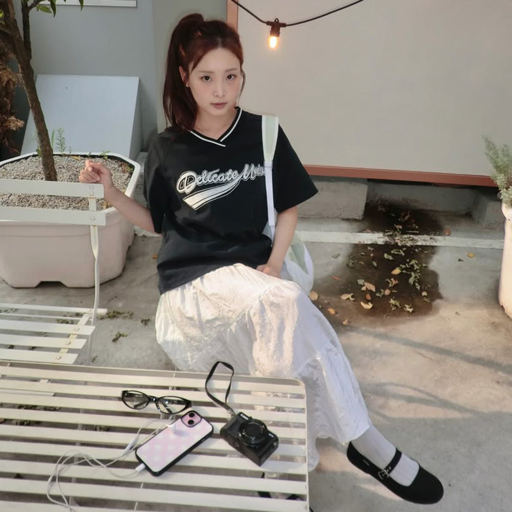 JUCYJUDY [29CM Exclusive] Seersucker V-Nexaker Top J1BL321I
