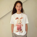 pesto [2nd reorder] RABBIT T-SHIRT WHITE
