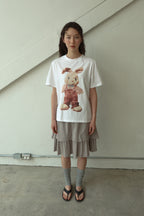 pesto [2nd reorder] RABBIT T-SHIRT WHITE
