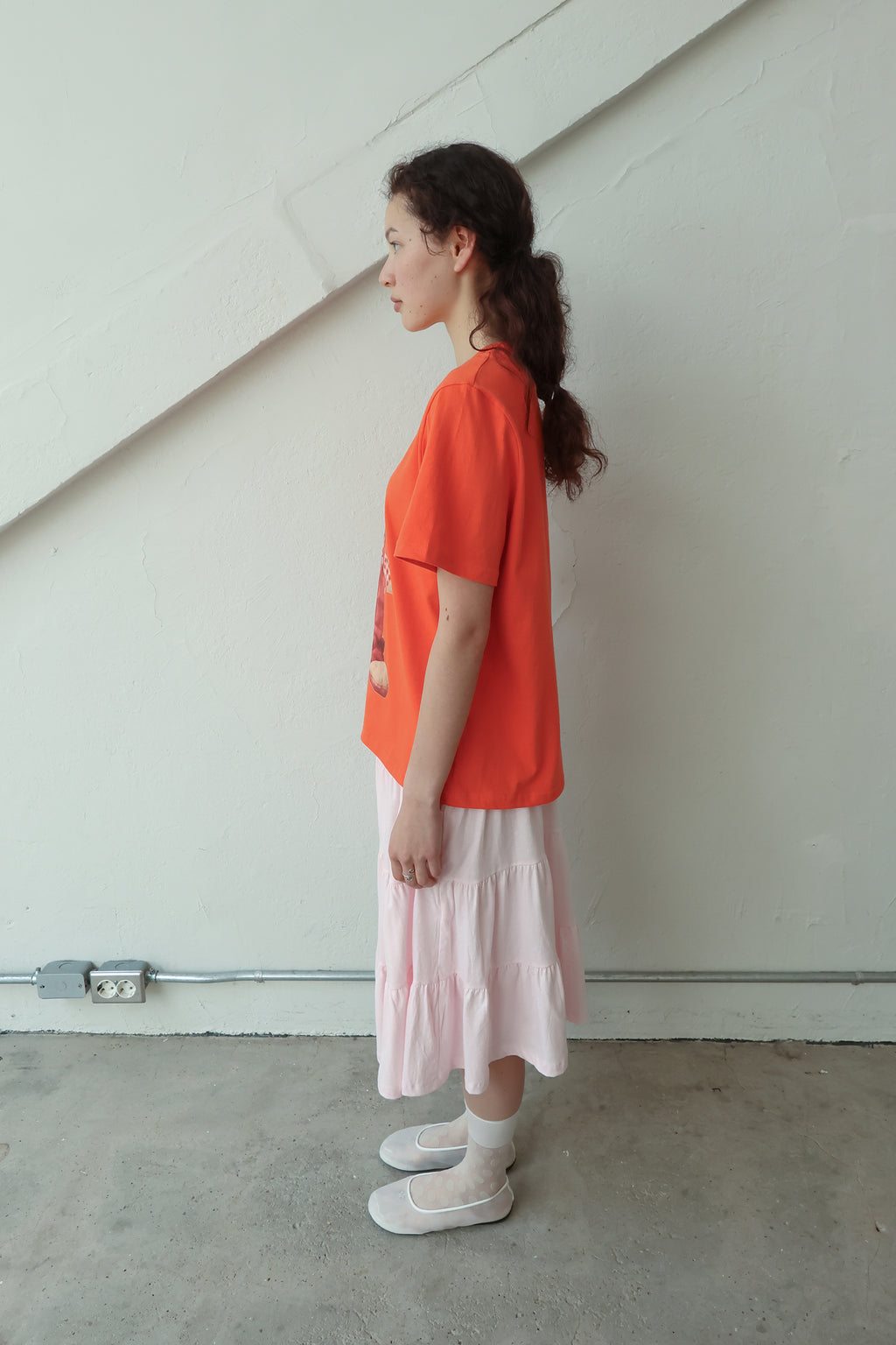 pesto [2nd reorder] RABBIT T-SHIRT ORANGE