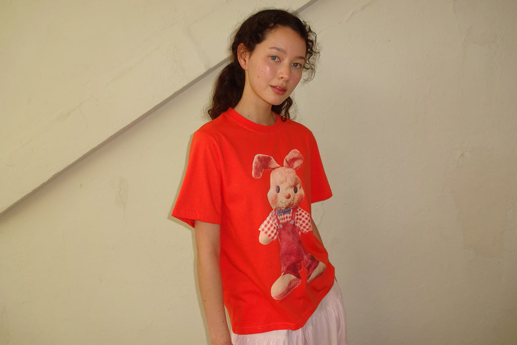 pesto [2nd reorder] RABBIT T-SHIRT ORANGE