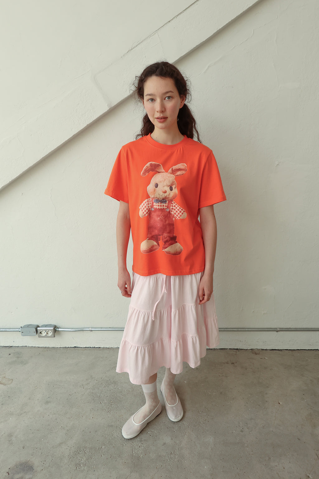 pesto [2nd reorder] RABBIT T-SHIRT ORANGE