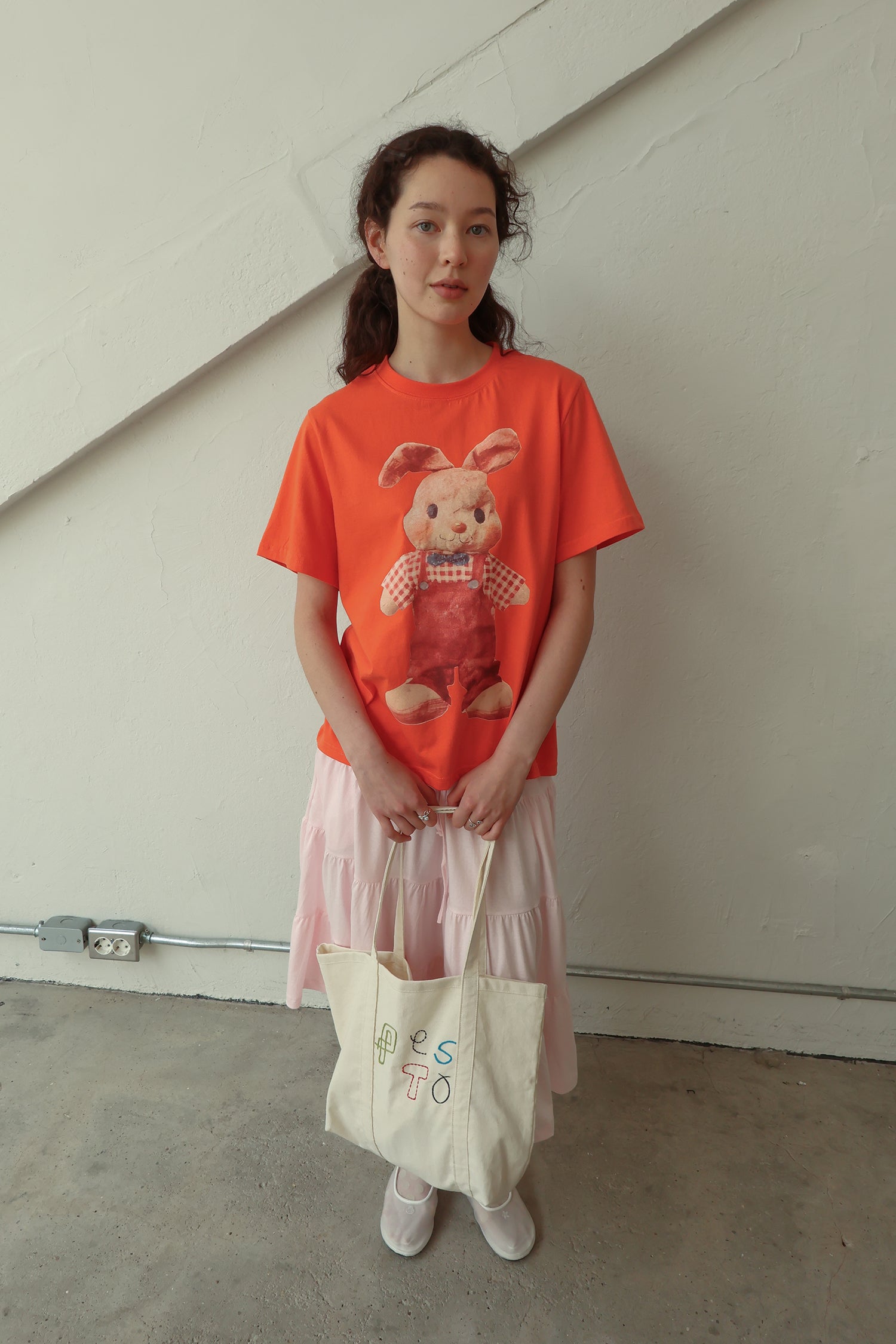 pesto [2nd reorder] RABBIT T-SHIRT ORANGE