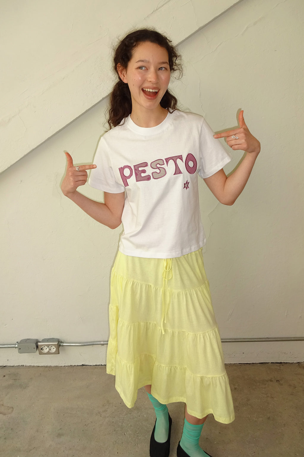 pesto PESTO PATCHWORK T-SHIRT VER2. ROSE
