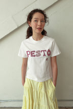 pesto PESTO PATCHWORK T-SHIRT VER2. ROSE
