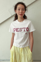 pesto PESTO PATCHWORK T-SHIRT VER2. ROSE