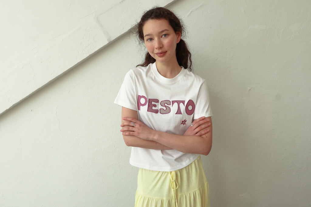 pesto PESTO PATCHWORK T-SHIRT VER2. ROSE
