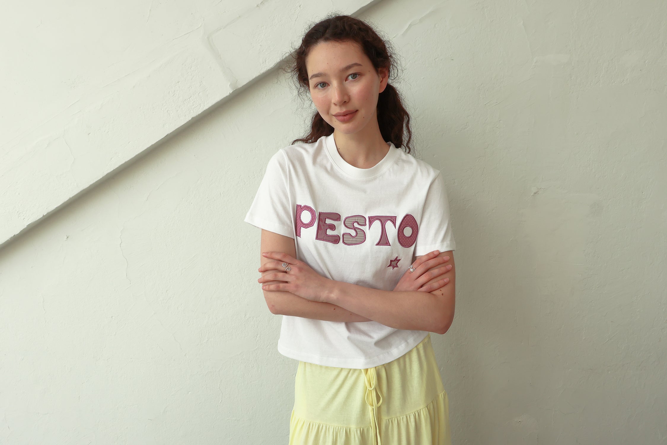 pesto PESTO PATCHWORK T-SHIRT VER2. ROSE