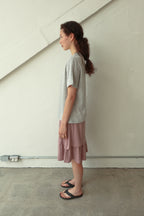 pesto [2nd reorder] DOT STRIPE DOUBLE SIDED T-SHIRT MOON