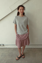 pesto [2nd reorder] DOT STRIPE DOUBLE SIDED T-SHIRT MOON