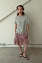 pesto [2nd reorder] DOT STRIPE DOUBLE SIDED T-SHIRT MOON