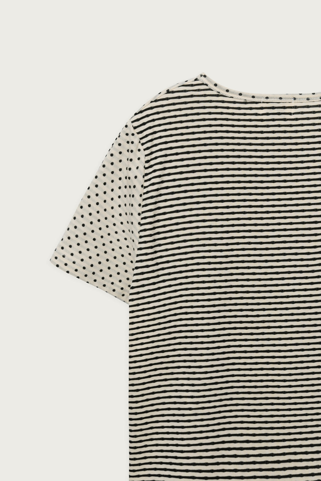 pesto [2nd reorder] DOT STRIPE DOUBLE SIDED T-SHIRT MOON