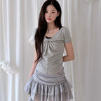 NEWALRIN Luna Summer Twisted Shirring Top (6Colors)