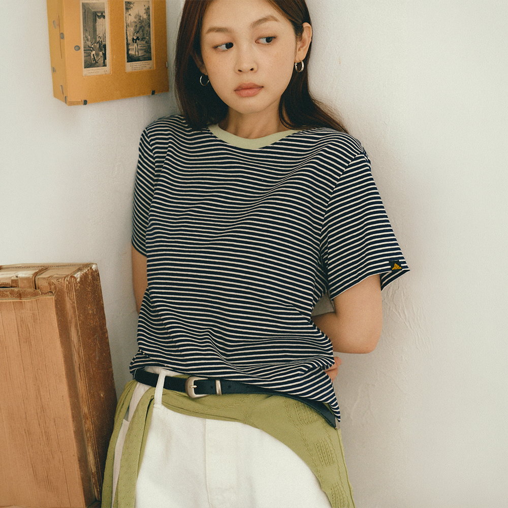 LE MONT ST MICHEL Le Mont Saint-Michel Cotton Stripe T-shirt_VER.2_2color