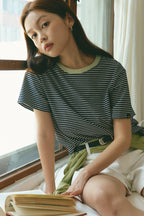 LE MONT ST MICHEL Le Mont Saint-Michel Cotton Stripe T-shirt_VER.2_2color