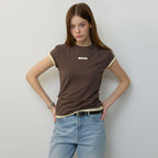 CITYBREEZE Logo label round neck short sleeve t-shirt_8COLORS