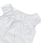 WITHOUTSUMMER Harbor ribbon blouse_ivory