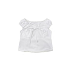 WITHOUTSUMMER Harbor ribbon blouse_ivory