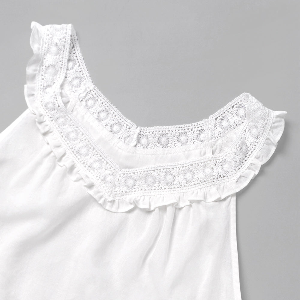 WITHOUTSUMMER Bella lace blouse_ivory