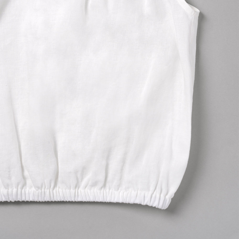 WITHOUTSUMMER Bella lace blouse_ivory
