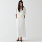 HAE BY HAEKIM [Essential] Open collar basic shirt_Ivory